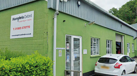 External view of Humphris Oxford Body Shop and Crash repair centre